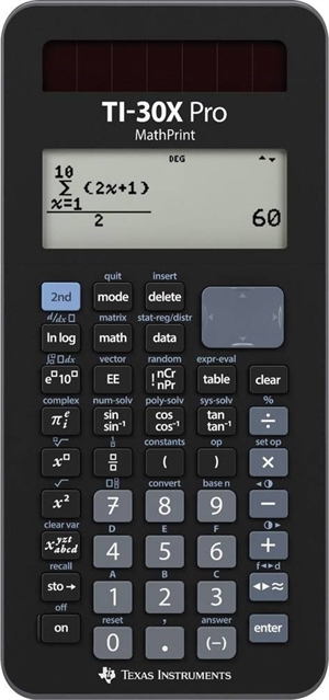 Calculadora científica Texas Instruments TI-30X Pro Mathprint